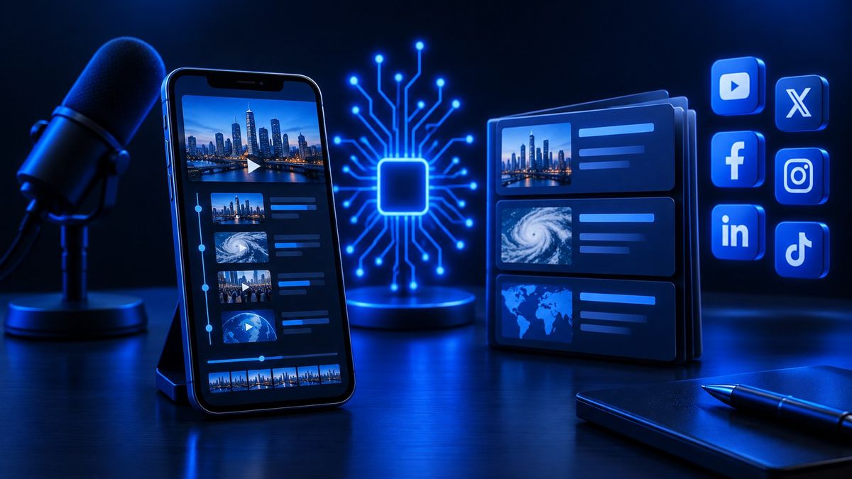 AI News Anchor Video Generator for News Pages