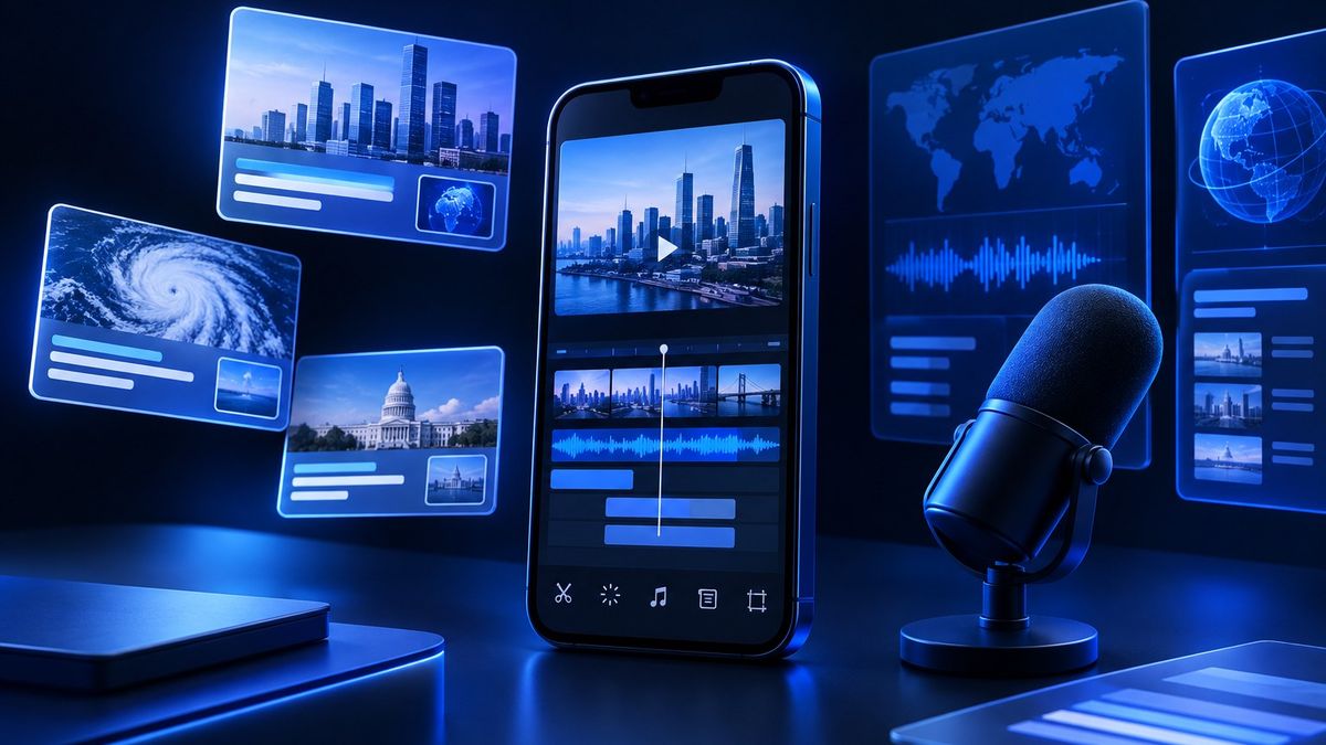 AI News Reporter Video Generator for Fast Publishing